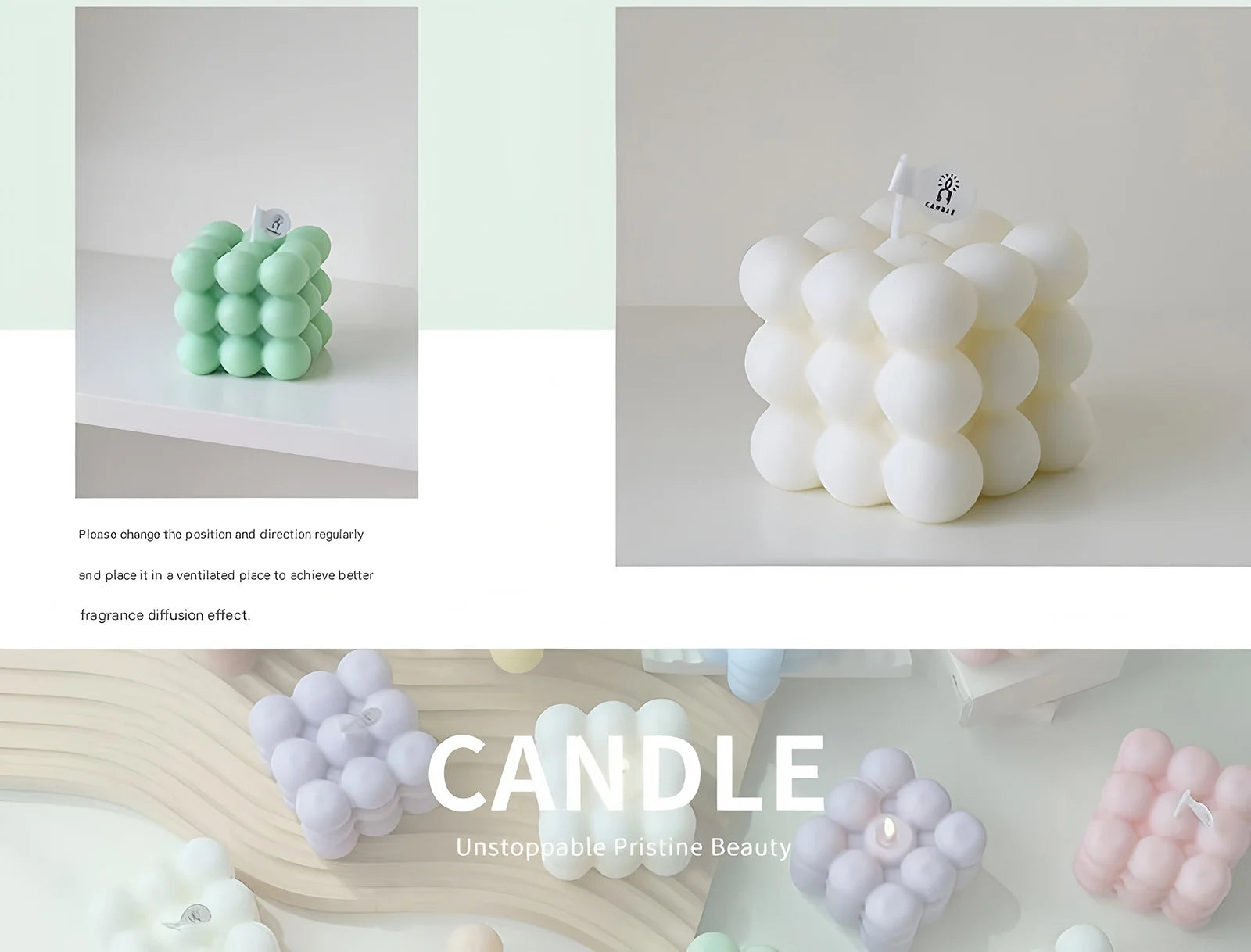 Relaxing Soy Wax Candle – Aromatherapy Jar with Rose & Lavender Flowers