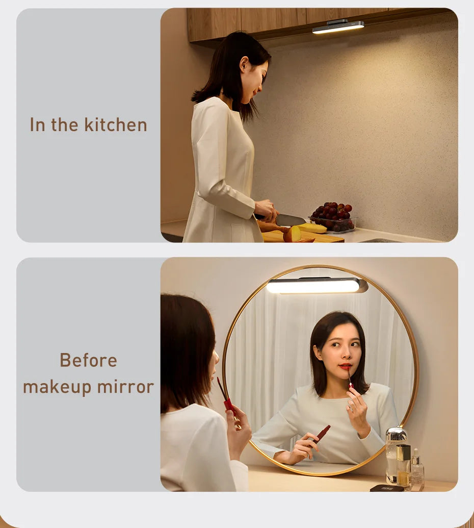 Stepless Dimming LED Table Lamp – Baseus Magnetic Rechargeable Light