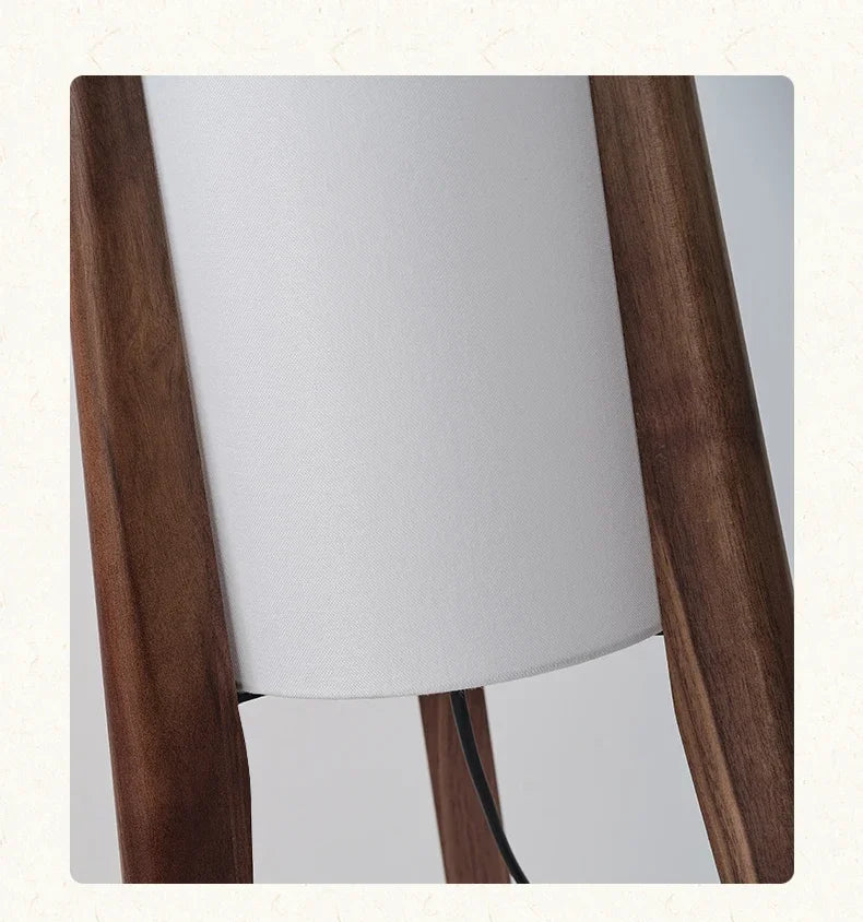 Retro Wooden Standing Lamp – Art Decorative Floor Light for Hotel & Home