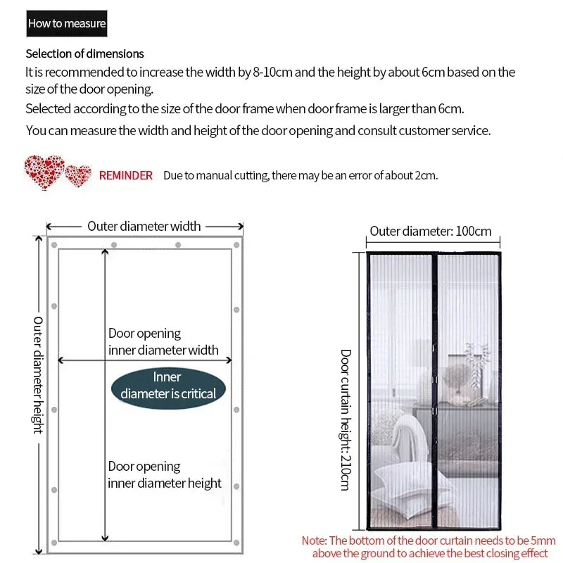 Magnetic Mosquito Net Curtain – Automatic Closing Screen