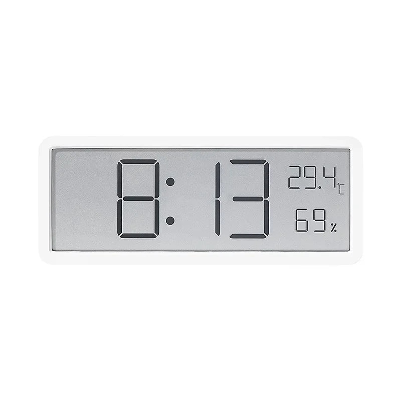 LCD Screen Digital Wall Clock – Time, Temperature & Humidity Display