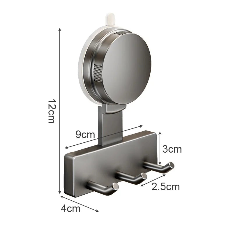 Universal Suction Cup Wall Hooks – Bathroom Door Hanging Organizer