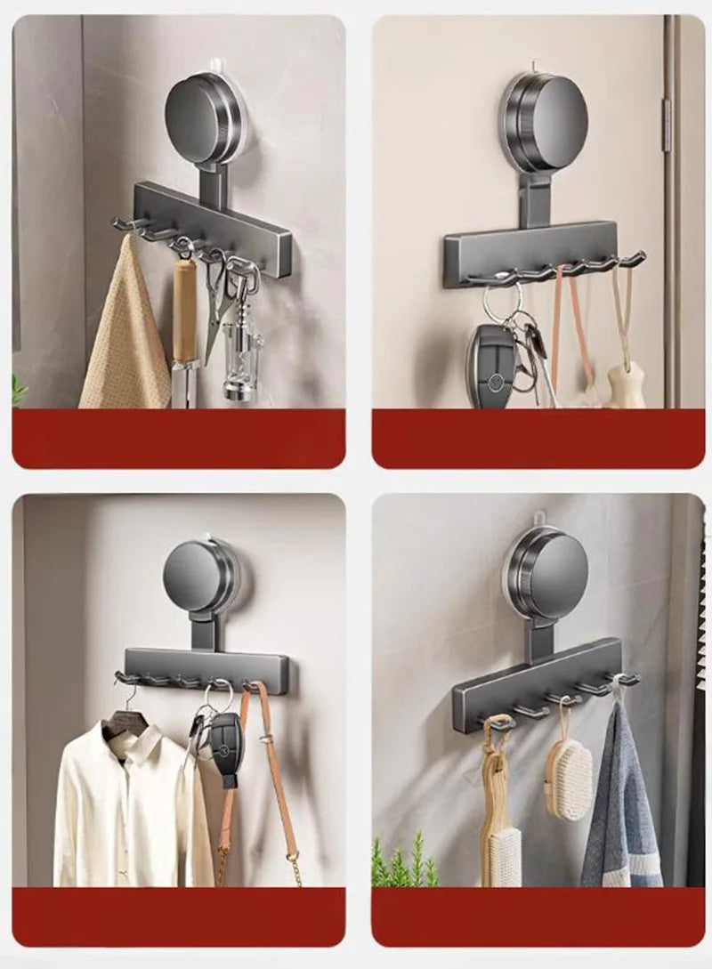 Universal Suction Cup Wall Hooks – Bathroom Door Hanging Organizer