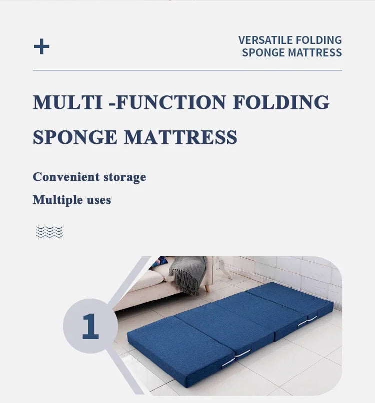 3-In-1 Foldable Mattress - Portable Sponge Pad for Yoga/Napping/Floor Sitting!