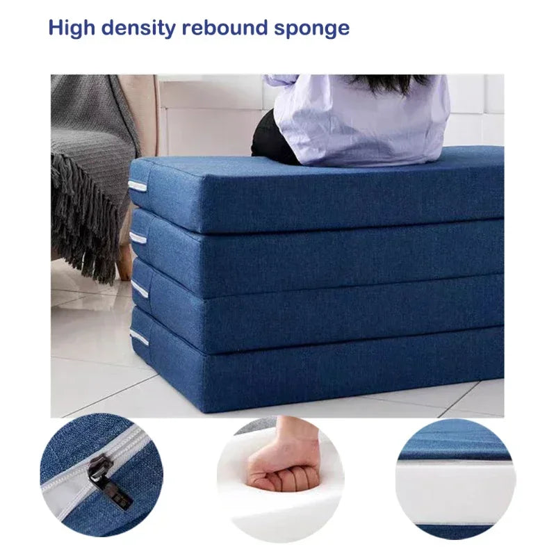 3-In-1 Foldable Mattress - Portable Sponge Pad for Yoga/Napping/Floor Sitting!