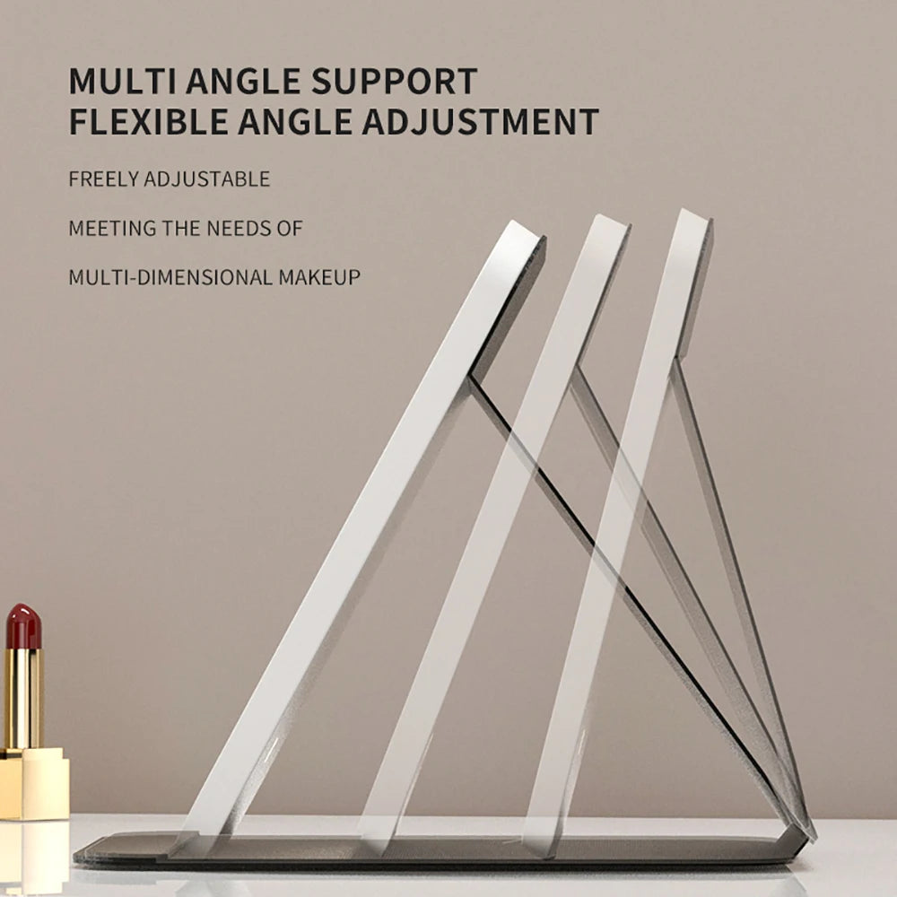 Portable Vanity Mirror – Rechargeable 3-Color LED Light Makeup Mirror