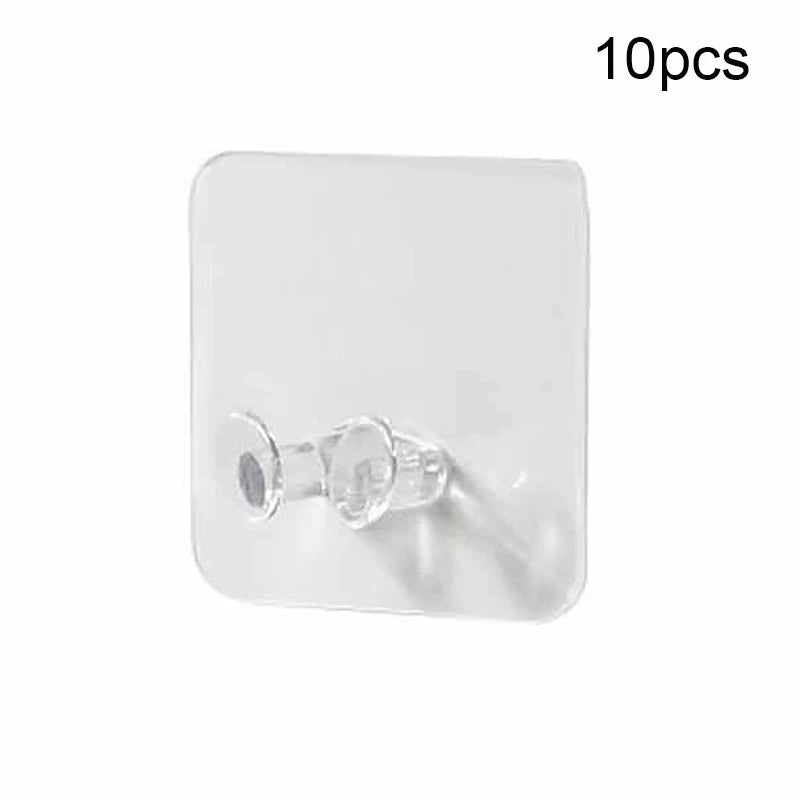 10pcs Wall Storage Hooks – Punch-Free Adhesive Plug & Socket Holders