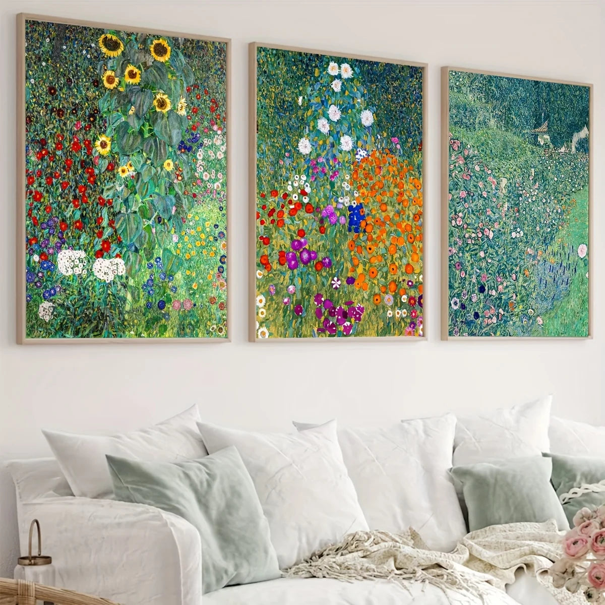 Sunflower Farm & Garden Art Prints – 3pcs Canvas Poster Set for Wall Decor