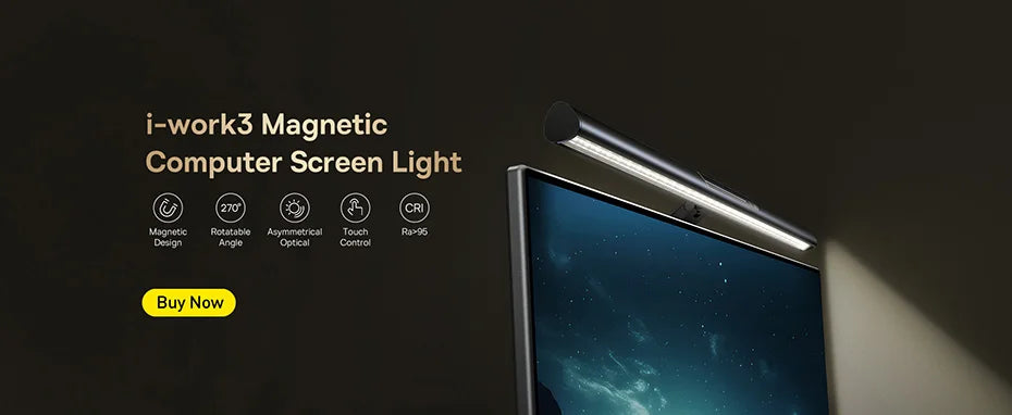 Stepless Dimming LED Table Lamp – Baseus Magnetic Rechargeable Light