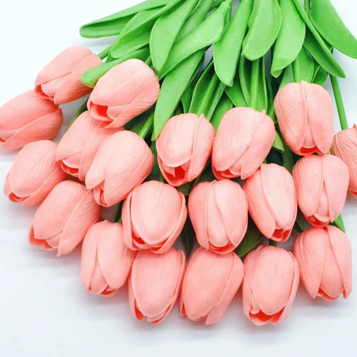 Artificial Tulip Bouquet – 10pcs Real Touch Faux Flowers for Home & Events