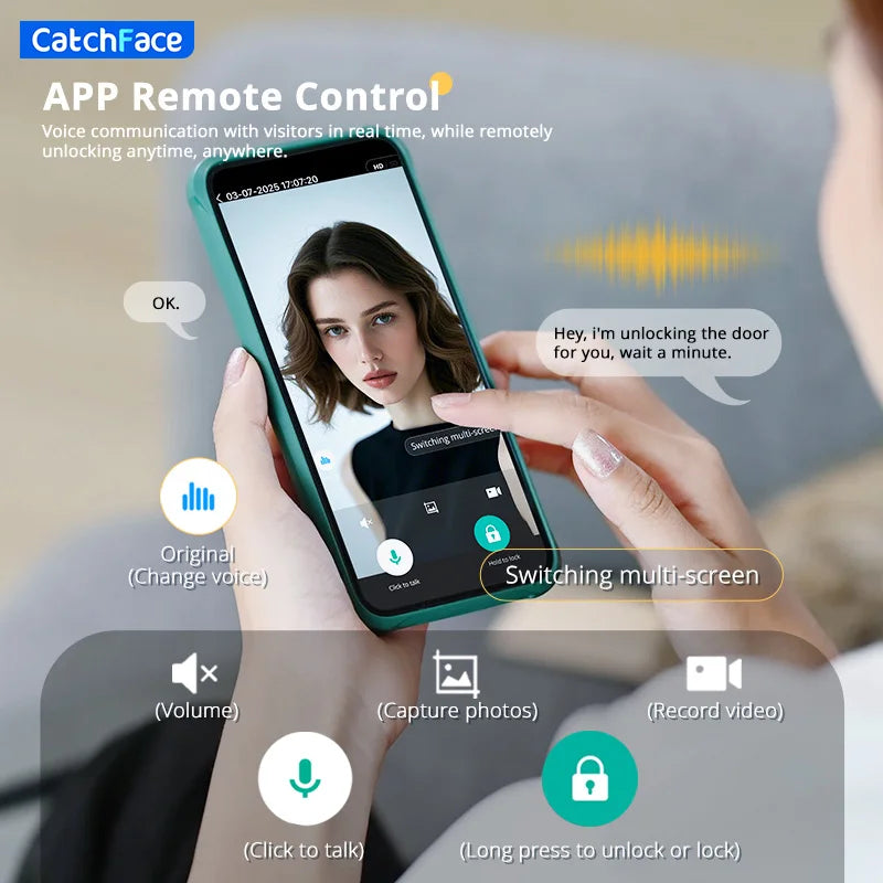 Smart Door Lock 6068 – Facial Recognition & Fingerprint