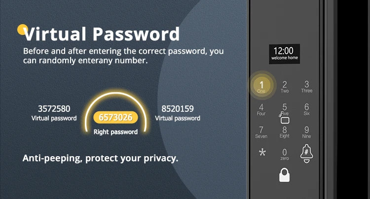 Smart Door Lock 6068 – Facial Recognition & Fingerprint