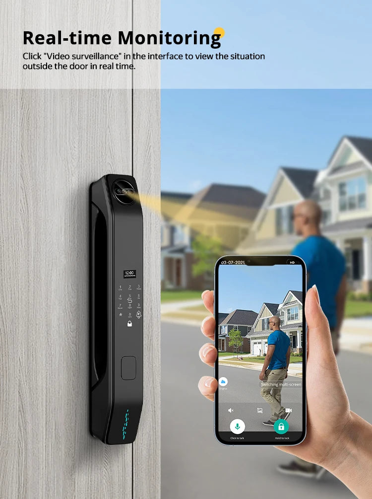 Smart Door Lock 6068 – Facial Recognition & Fingerprint