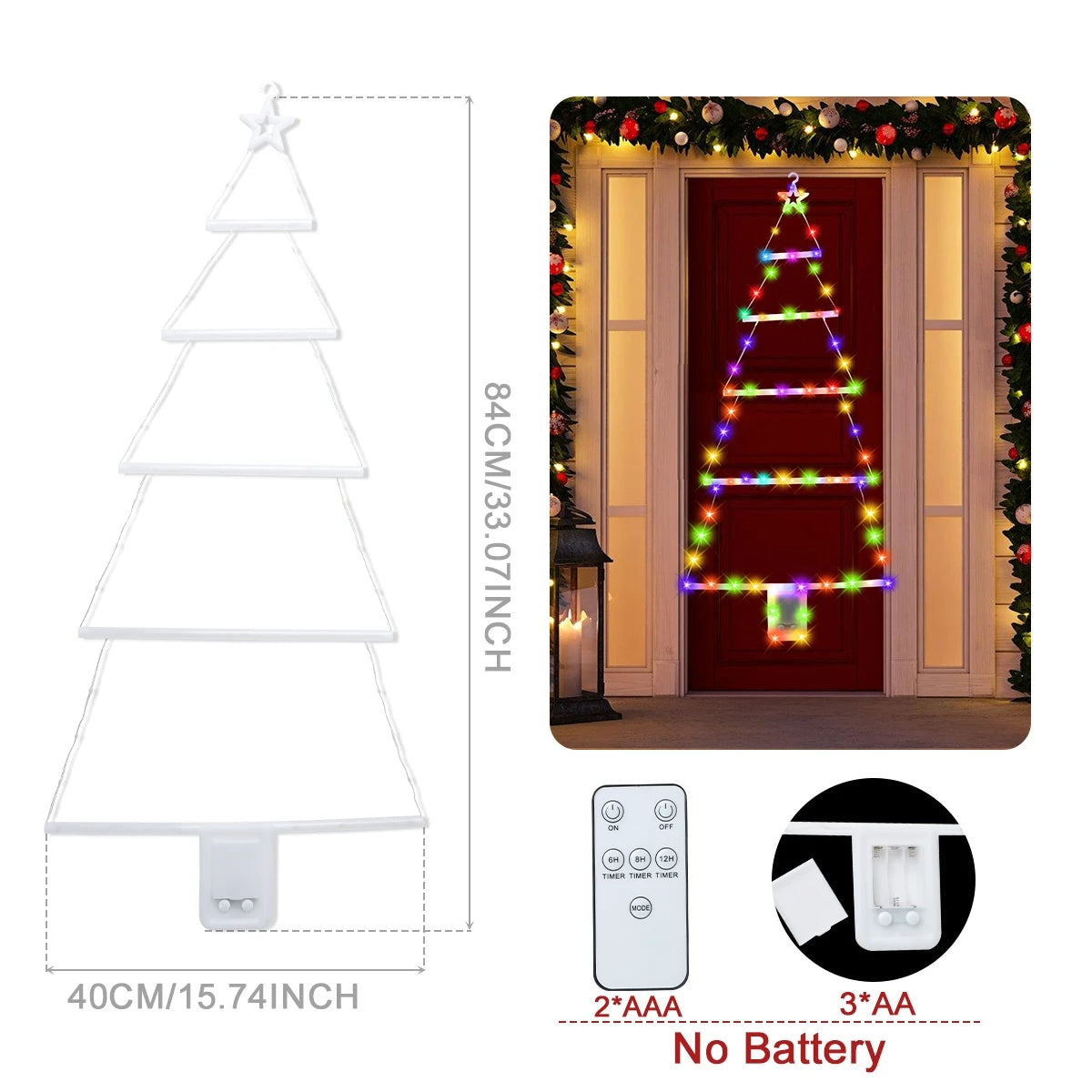 Santa Claus Climbing Ladder LED Light – Outdoor & Indoor Christmas Decor