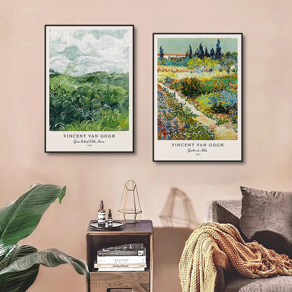 Starry Night Wall Decor – Van Gogh Canvas Poster for Living Room