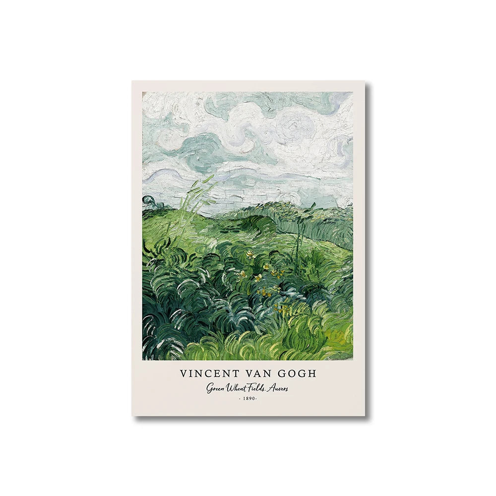 Starry Night Wall Decor – Van Gogh Canvas Poster for Living Room