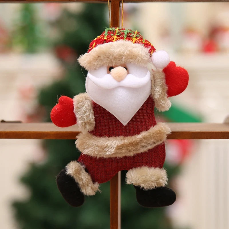 Christmas Hanging Ornaments – Santa, Snowman, Reindeer & Bear Tree Decor