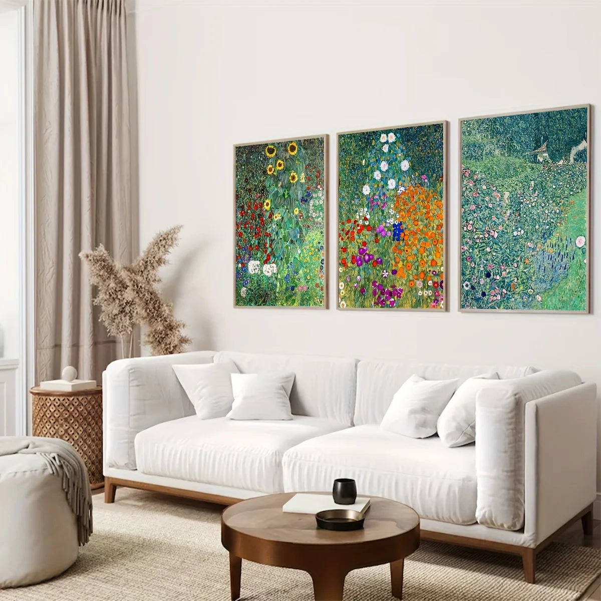 Sunflower Farm & Garden Art Prints – 3pcs Canvas Poster Set for Wall Decor