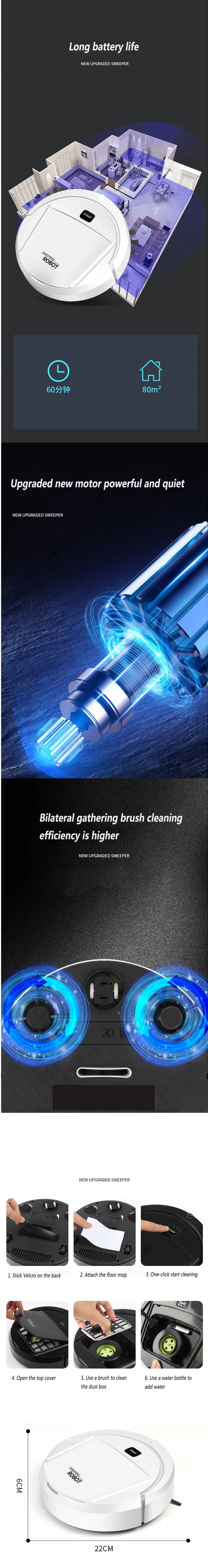 Smart Automatic Robot Vacuum Cleaner