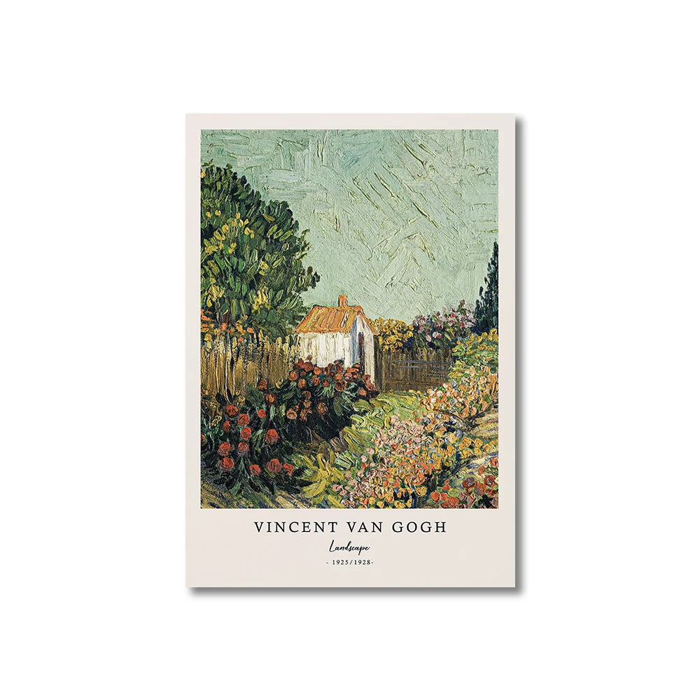 Starry Night Wall Decor – Van Gogh Canvas Poster for Living Room