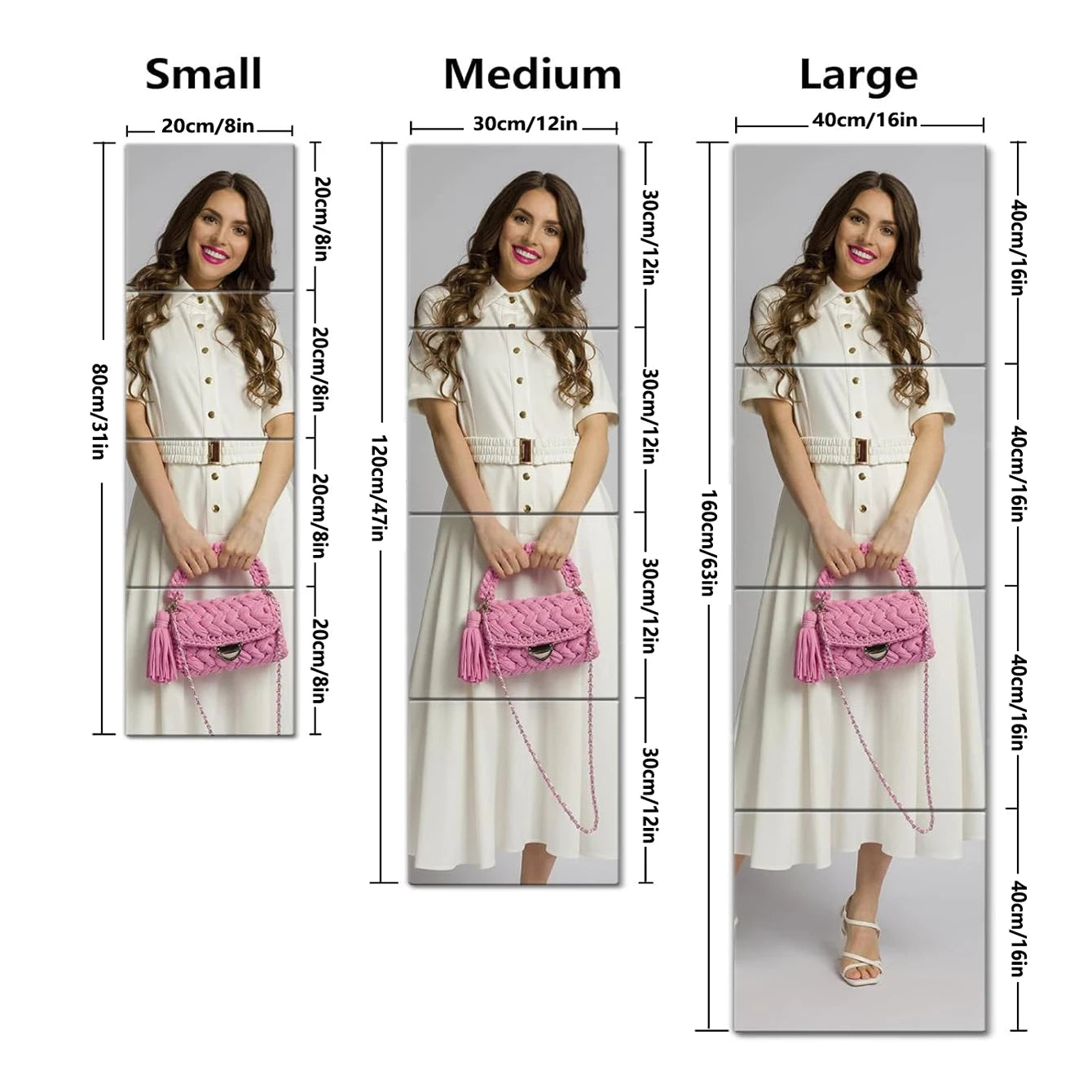 Frameless Acrylic Mirror Sheets – 4pcs Self-Adhesive Tiles for Bedroom & Gym