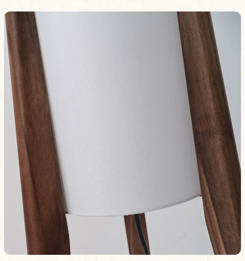 Retro Wooden Standing Lamp – Art Decorative Floor Light for Hotel & Home