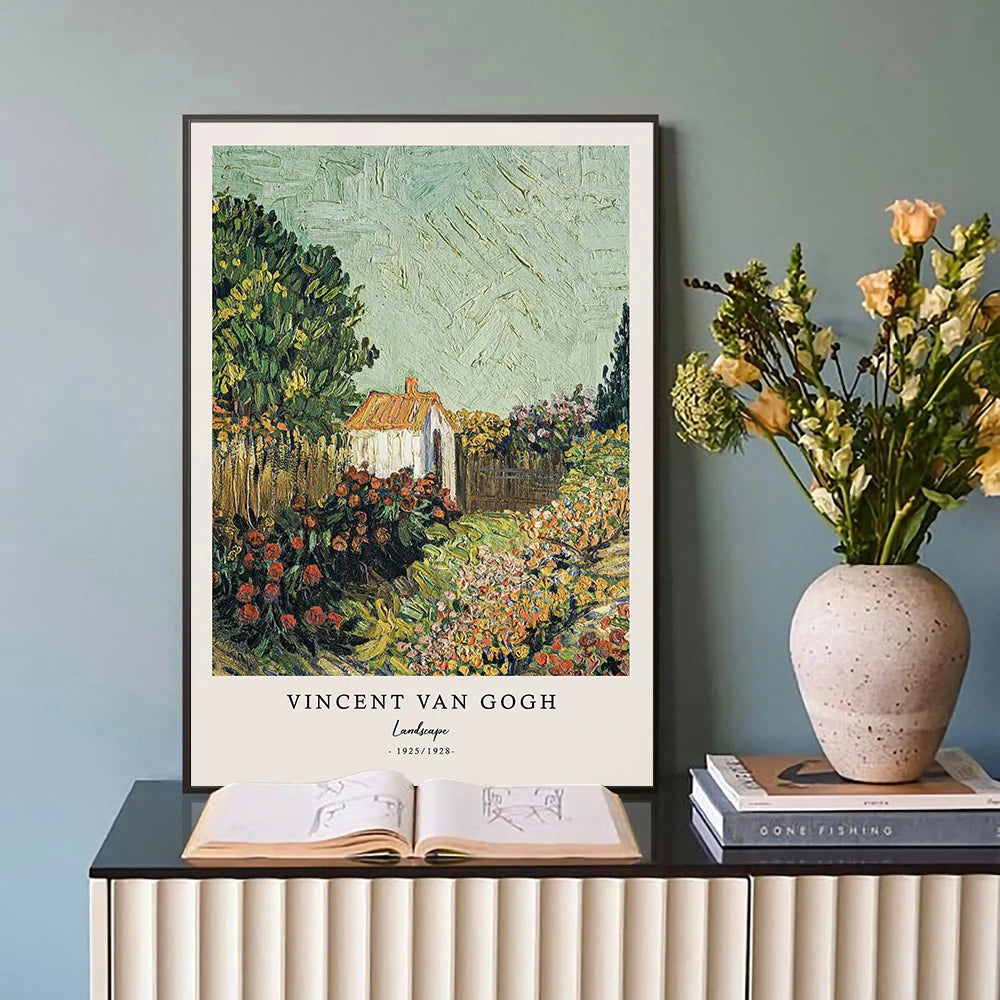 Starry Night Wall Decor – Van Gogh Canvas Poster for Living Room