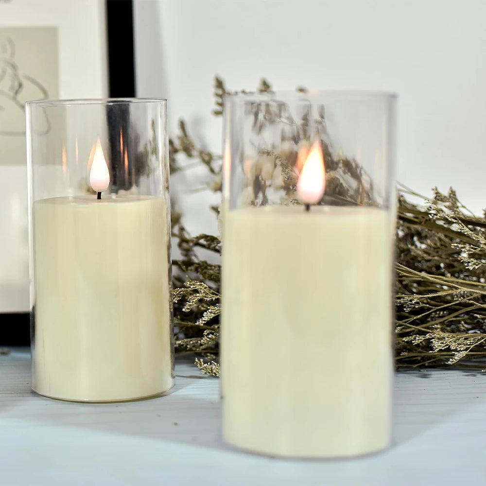 LED Flameless Candle – AA Battery Operated Decorative Light for Home
