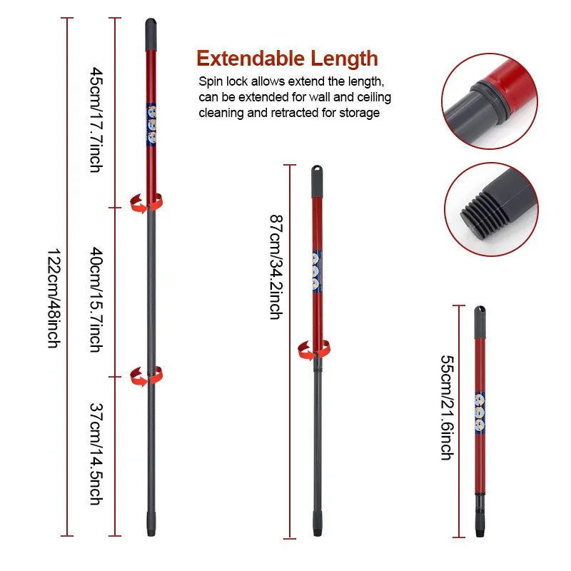 Ultra fine fiber rotary mop, bucket floor cleaning system, red, gray, standard