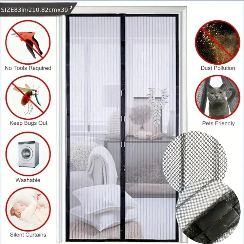 Magnetic Mosquito Net Curtain – Automatic Closing Screen