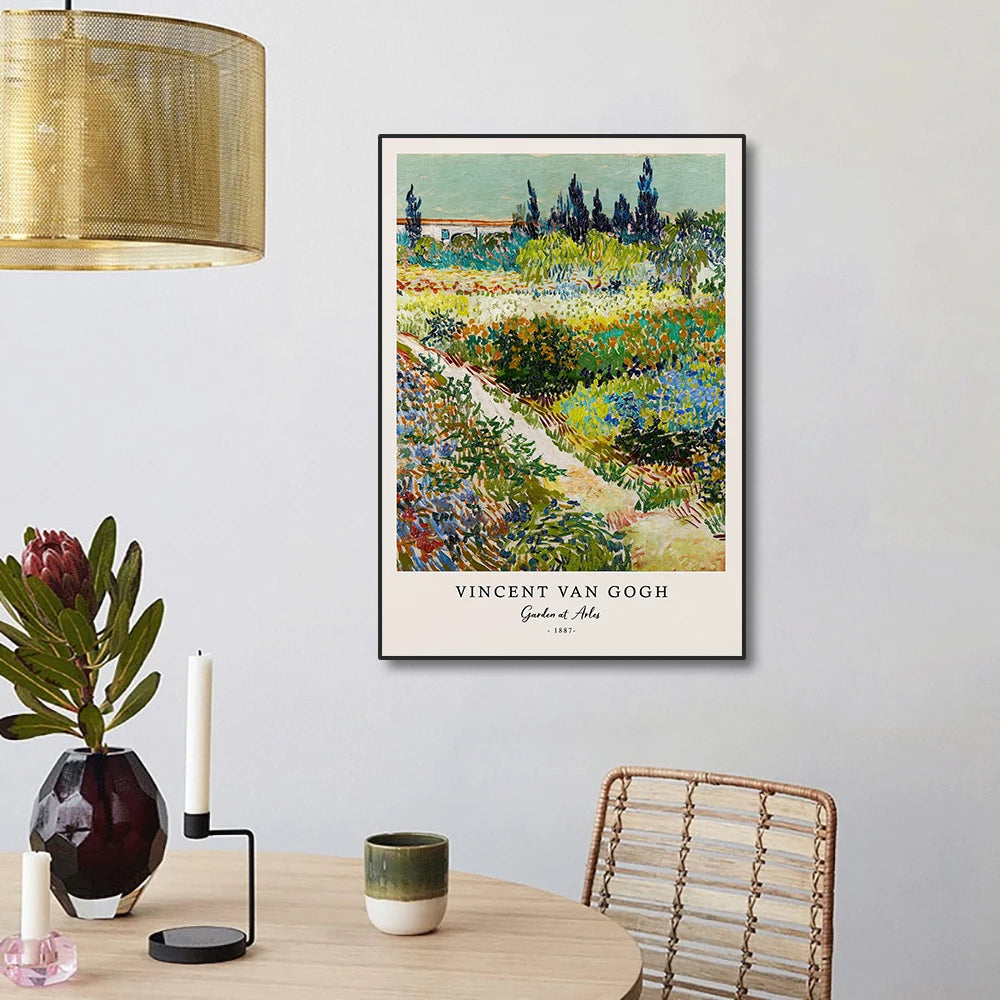 Starry Night Wall Decor – Van Gogh Canvas Poster for Living Room