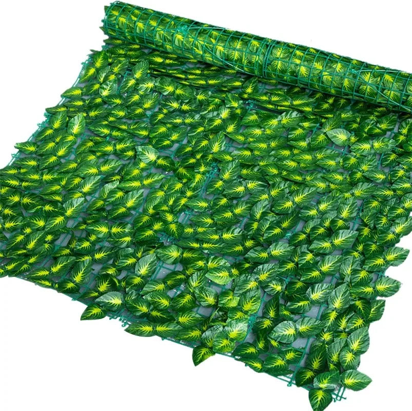 Artificial Ivy Privacy Screen – Faux Leaf Fence Roll for Balcony & Garden
