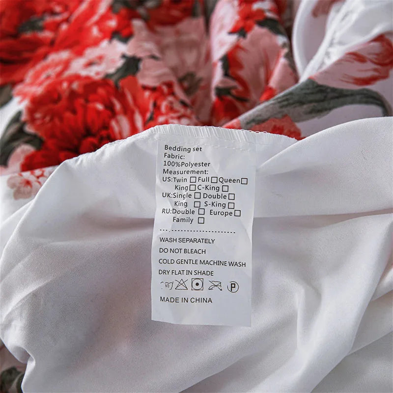 Plant Flower Printed Fitted Sheet – Skin-Friendly Mattress Protector with Deep Pocket (Double/Queen)