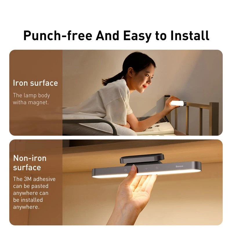 Stepless Dimming LED Table Lamp – Baseus Magnetic Rechargeable Light