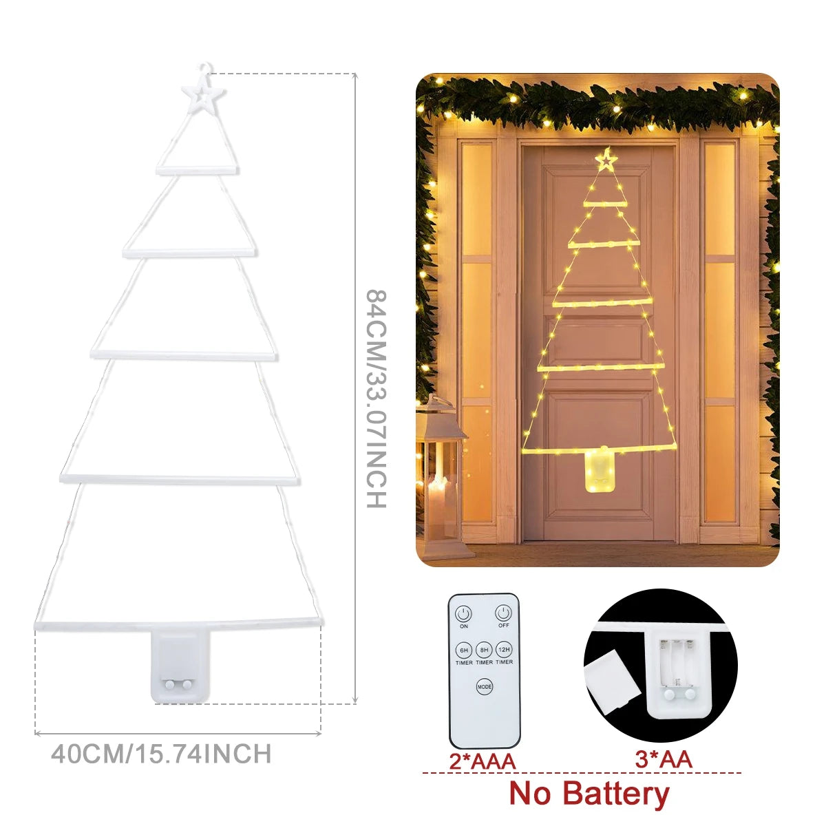 Santa Claus Climbing Ladder LED Light – Outdoor & Indoor Christmas Decor