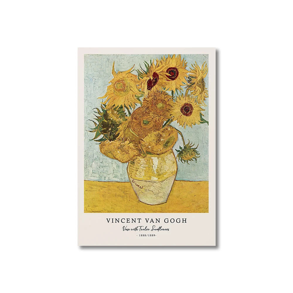 Starry Night Wall Decor – Van Gogh Canvas Poster for Living Room