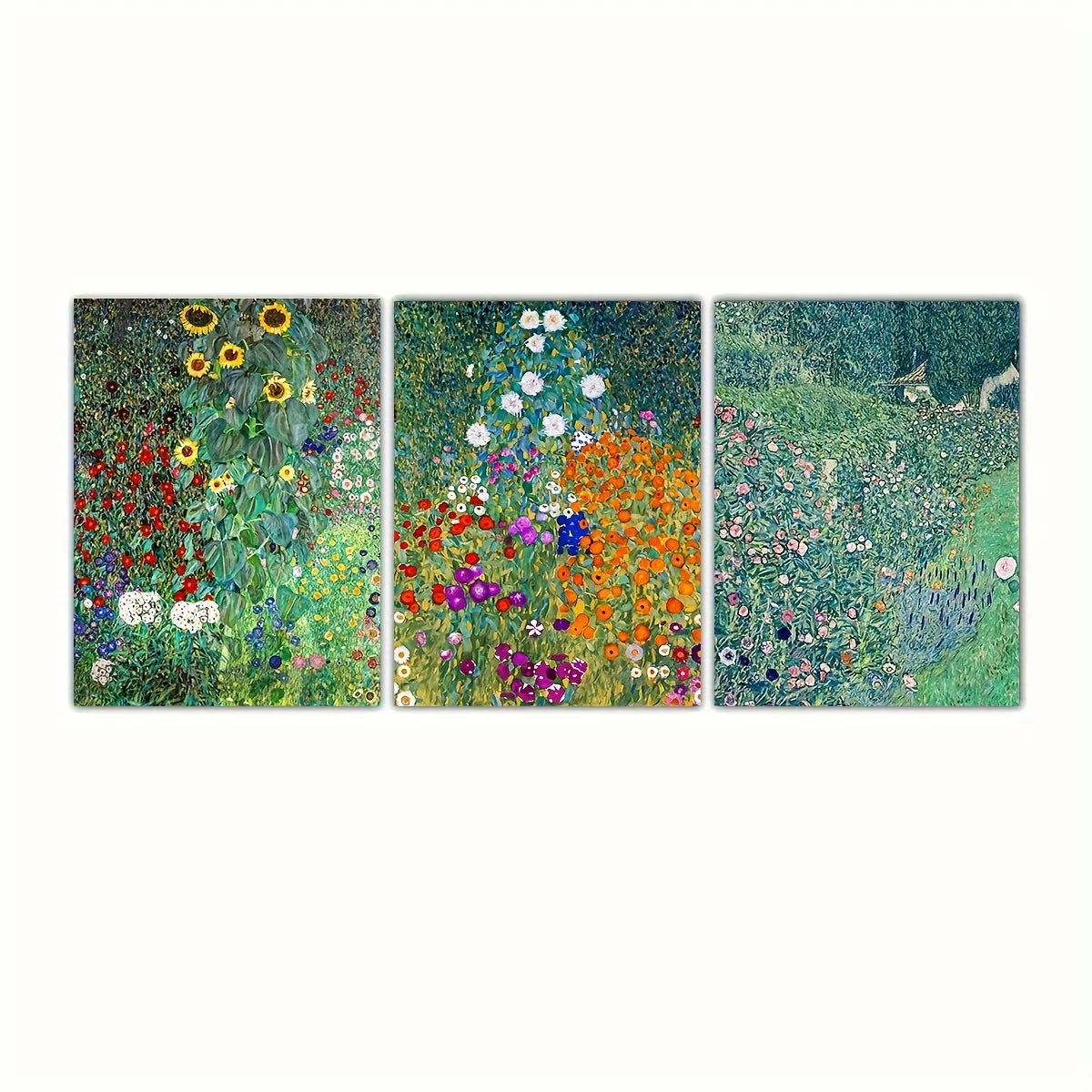 Sunflower Farm & Garden Art Prints – 3pcs Canvas Poster Set for Wall Decor