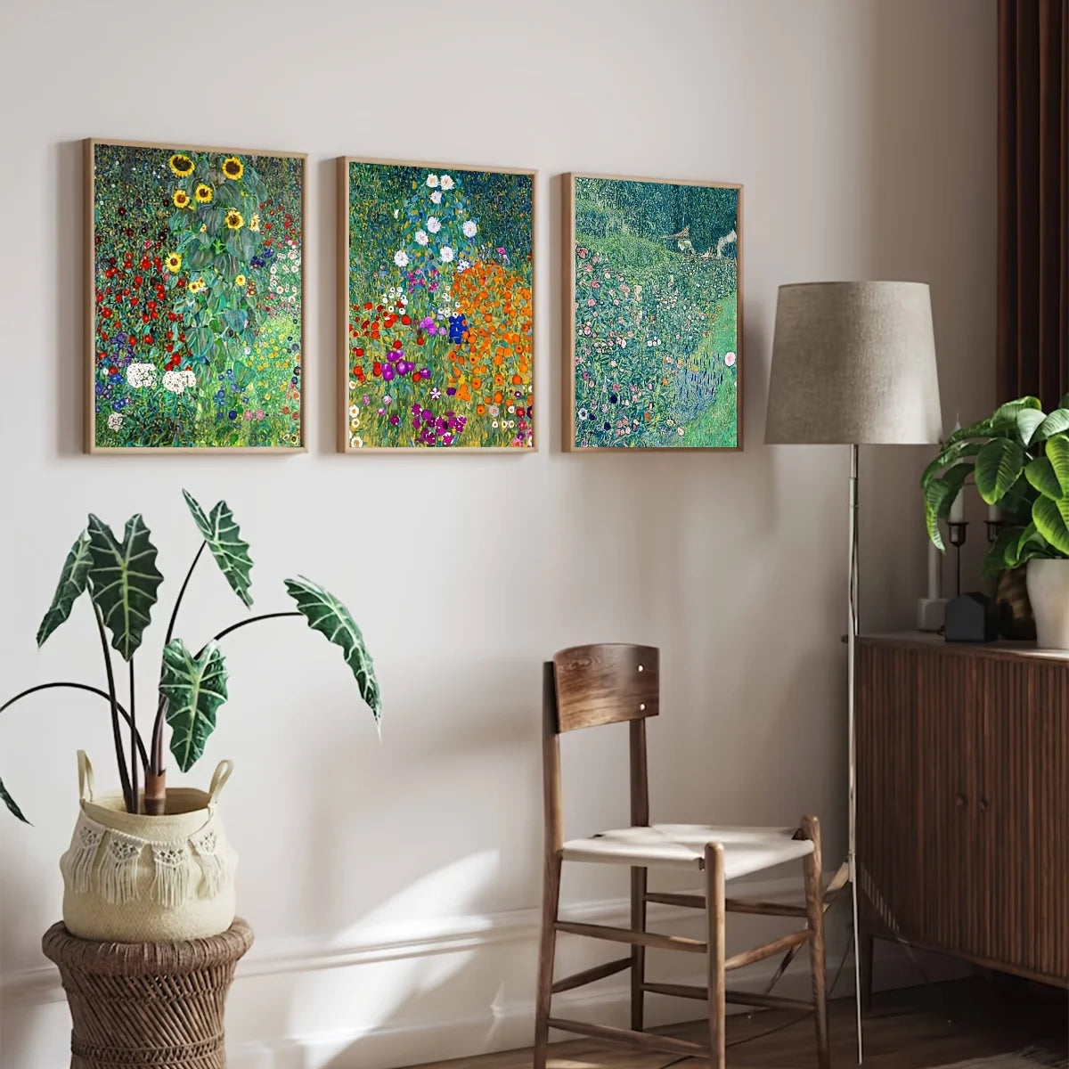 Sunflower Farm & Garden Art Prints – 3pcs Canvas Poster Set for Wall Decor