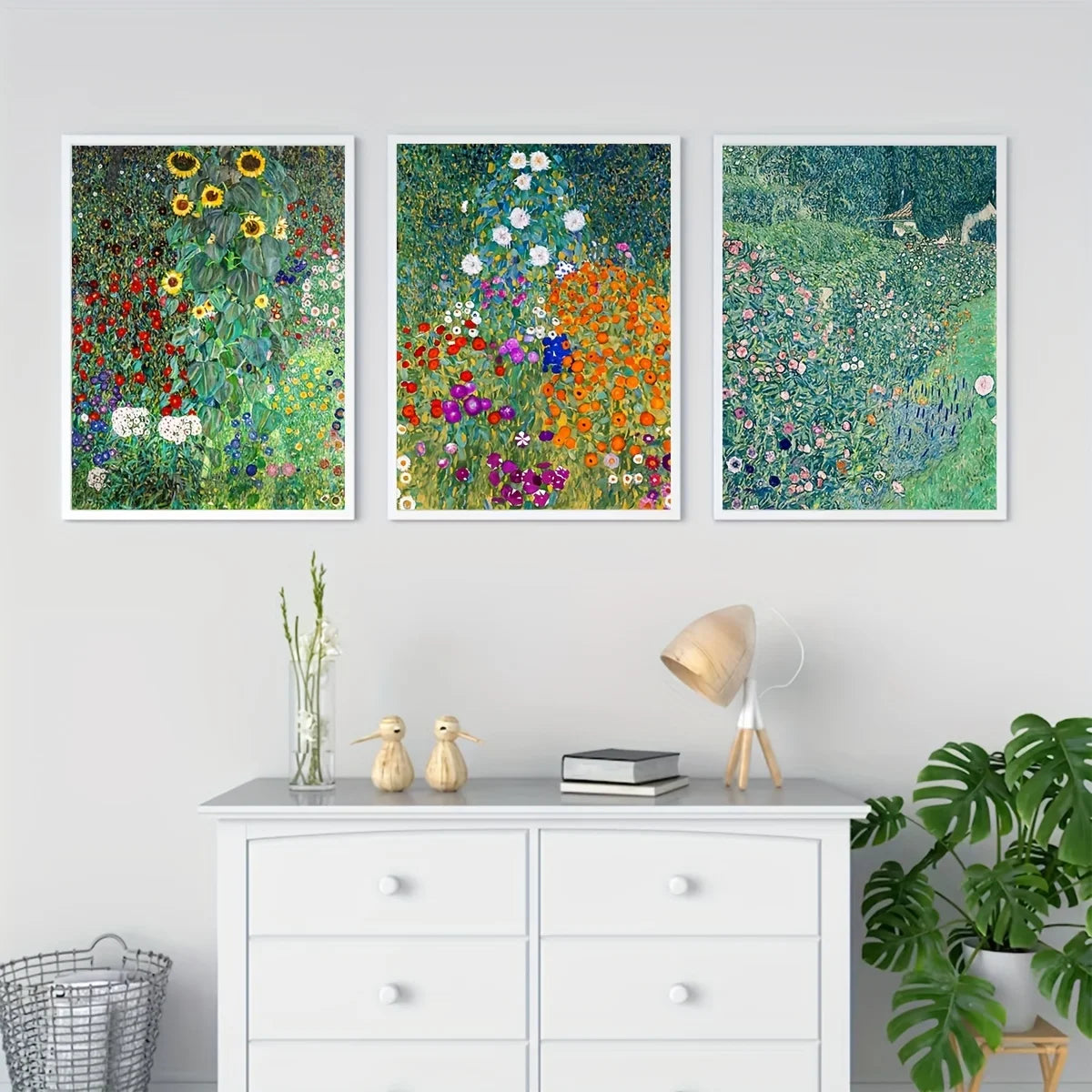Sunflower Farm & Garden Art Prints – 3pcs Canvas Poster Set for Wall Decor
