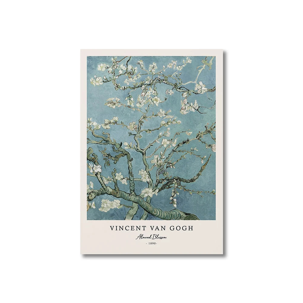 Starry Night Wall Decor – Van Gogh Canvas Poster for Living Room