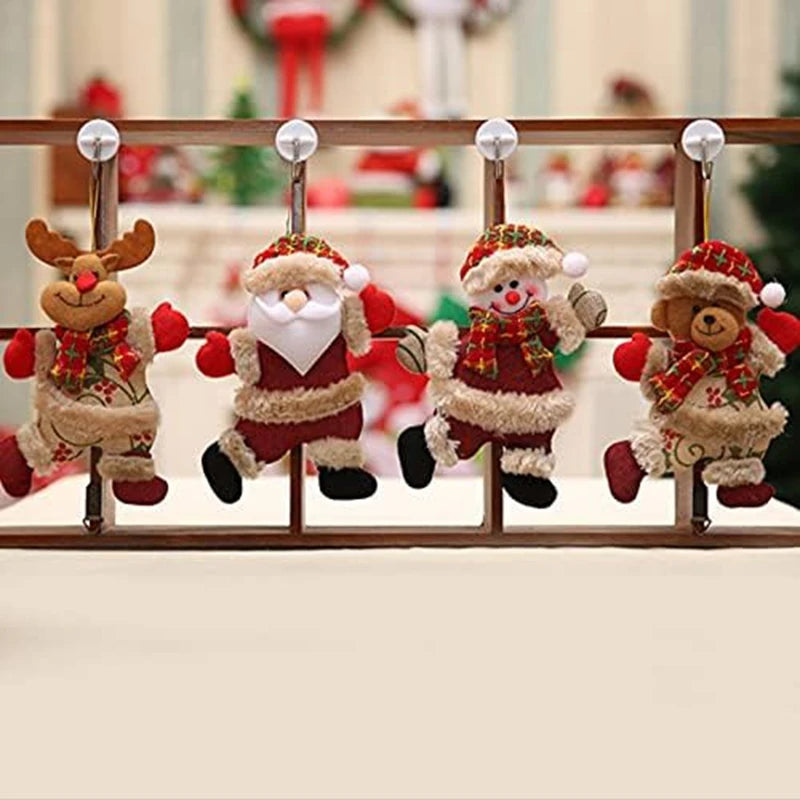 Christmas Hanging Ornaments – Santa, Snowman, Reindeer & Bear Tree Decor