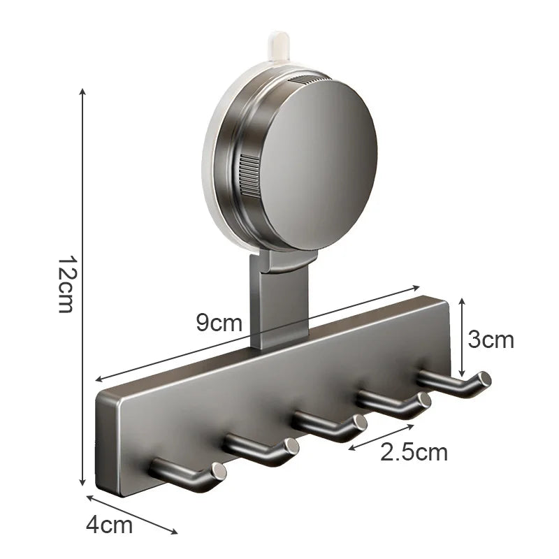 Universal Suction Cup Wall Hooks – Bathroom Door Hanging Organizer