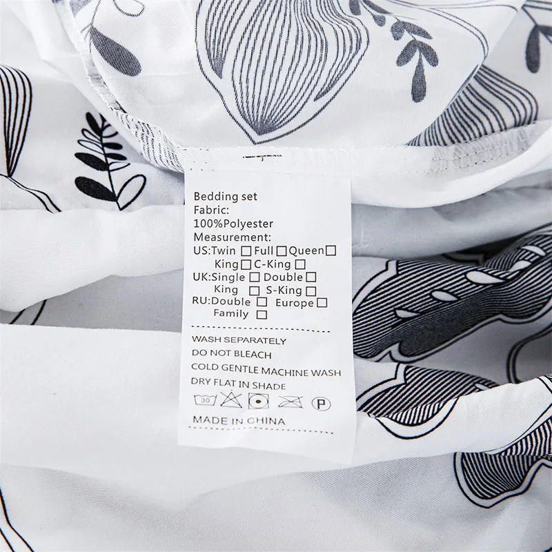 Plant Flower Printed Fitted Sheet – Skin-Friendly Mattress Protector with Deep Pocket (Double/Queen)